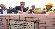 وزير الزراعة يضع حجر الأساس لإعادة تأهيل محطة بحوث