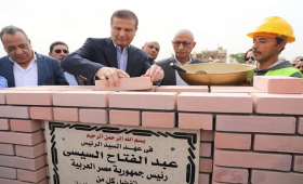 وزير الزراعة يضع حجر الأساس لإعادة تأهيل محطة بحوث الصحراء بالشيخ زويد