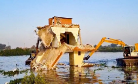 الري تعلن إزالة (٣٢٧) تعدٍ على فرع النيل برشيد 