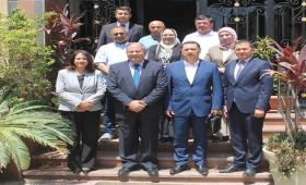 رئيس مركز البحوث الزراعية يستفبل وفد أوزبكي