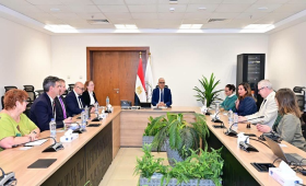 وزير الري يلتقي وفد التحالف العالمي لمستقبل الزراعة