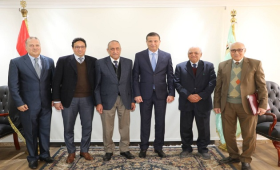 وزير الزراعة يبحث التعاون المشترك مع جمعية فلاحة البساتين 