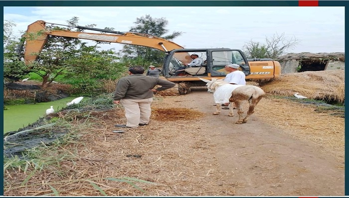 الإصلاح الزراعي يواصل تطهير المساقي وضخ السلع الغذائية 