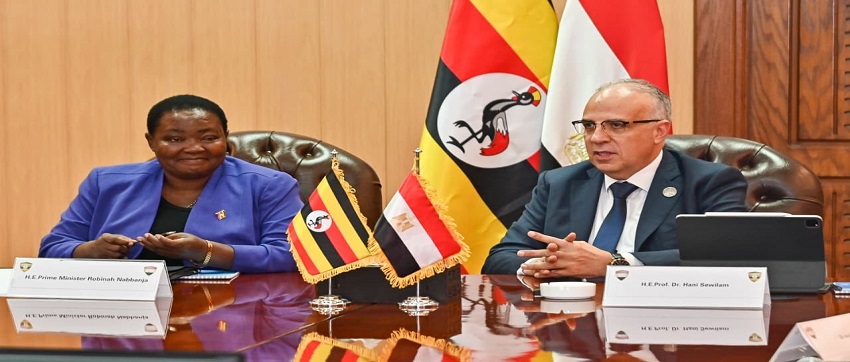 سويلم يبحث مع رئيسة وزراء جمهورية أوغندا تعزيز التعاون 