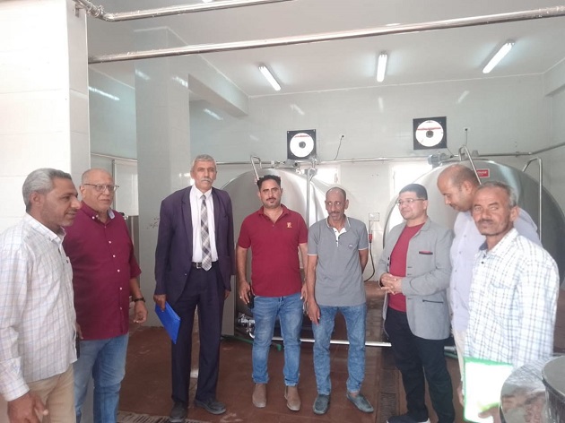 بدء تشغيل مركز تجميع الألبان بقرية بني إبراهيم بأبنوب 