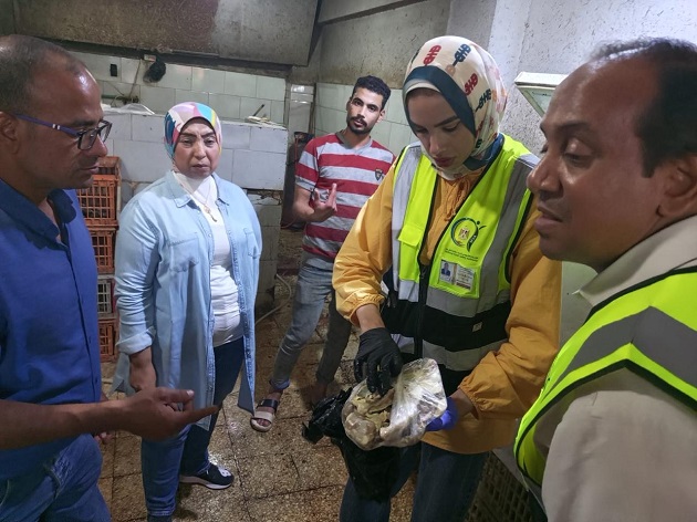سلامة الغذاء يضبط كميات من الأغذية واللحوم الفاسدة بالخصوص