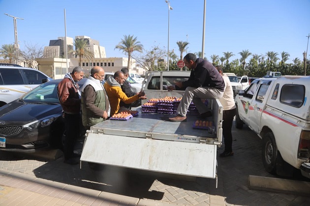 الزراعة تطلق منافذ متنقلة لبيع الدواجن والبيض للعاملين بالعا