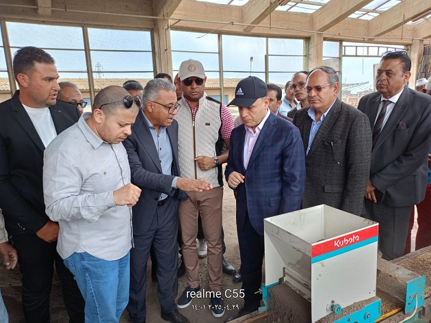 وزير زراعة مدغشقر يزور محطة البحوث الزراعية بسخا 