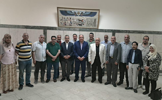رئيس مركز البحوث الزراعية يتفقد معهدي وقاية النباتات والإنتاج الحيواني