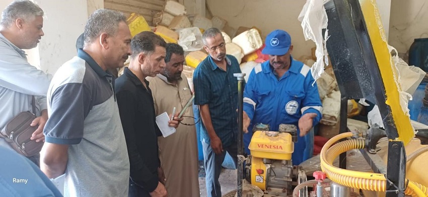 الزراعة تُنفذ تدريباً لصيانة المعدات وآلات الرش بمطروح 