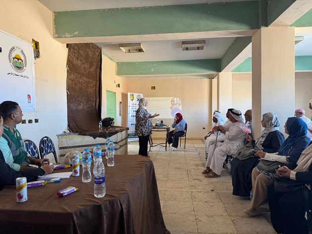  بحوث الصحراء ينظم تدريبًا لتمكين المرأة المعيلة في الشيخ زويد